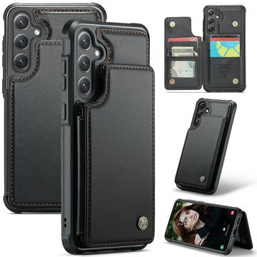 Capa Caseme C22 para Samsung Galaxy S24+ Carteira para cartões RFID - Preto