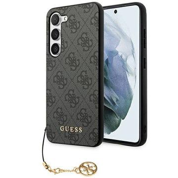 Capa Híbrida Guess 4G Charms Collection para Samsung Galaxy S24+ - Cinzento