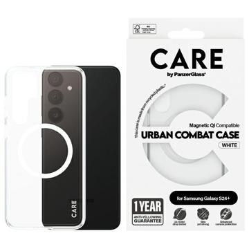 Capa PanzerGlass Care Transparent Urban Combat para Samsung Galaxy S24+ - Compatível com MagSafe - Branco