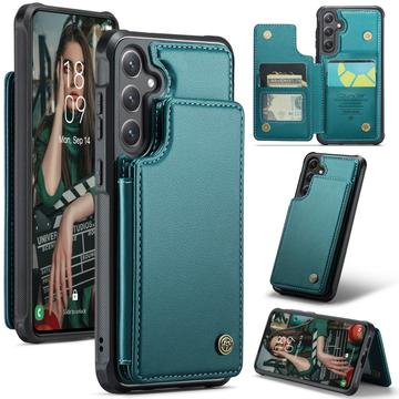 Capa Caseme C22 para Samsung Galaxy S25 Carteira para cartões RFID - Verde