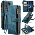 Bolsa Tipo Carteira Caseme C30 Multifuncional para Samsung Galaxy S25 Ultra - Azul