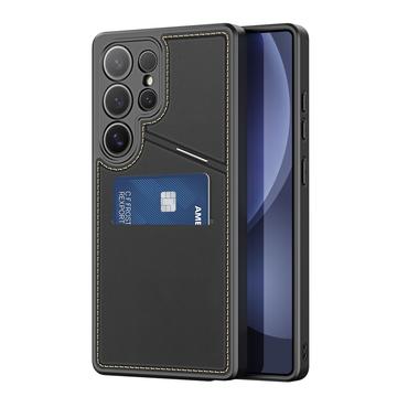 Capa magnética para Samsung Galaxy S25 Ultra Dux Ducis Rafi II com suporte e ranhuras para cartões - Preto