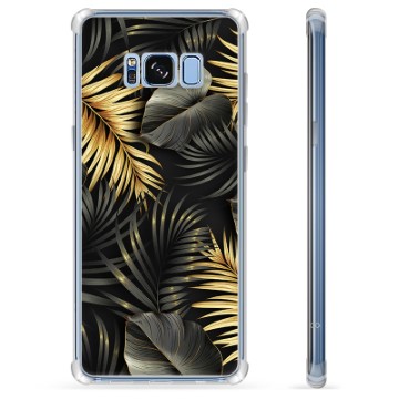 Capa Híbrida para Samsung Galaxy S8+  - Folhas Douradas