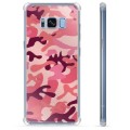 Capa Híbrida para Samsung Galaxy S8+  - Camuflagem Rosa