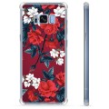 Capa Híbrida para Samsung Galaxy S8+  - Flores Vintage