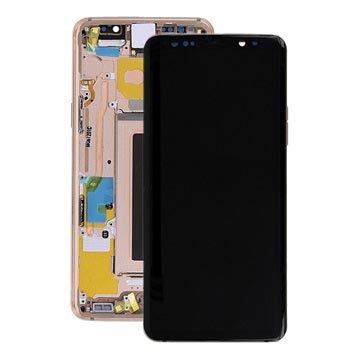 Estrutura para a Parte Frontal e Ecrã LCD GH97-21696E para Samsung Galaxy S9 - Dourado