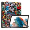 Bolsa Fólio Inteligente Tri-Fold para Samsung Galaxy Tab A9 - Graffiti