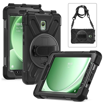 Capa com Alça Heavy Duty 360 para Samsung Galaxy Tab Active 3/Tab Active5 - Preto