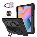 Capa com Alça Heavy Duty 360 para Samsung Galaxy Tab S6 Lite 2020/2022/2024 - Preto