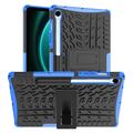 Capa Híbrida Antiderrapante com Suporte para Samsung Galaxy Tab S9 FE - Azul / Preto