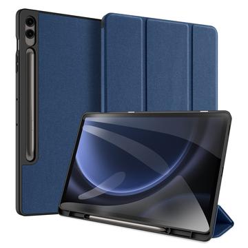 Bolsa tipo Folio Smart Tri-fold Dux Ducis Domo para Samsung Galaxy Tab S9 FE+ (Embalagem aberta - Excelente) - Azul