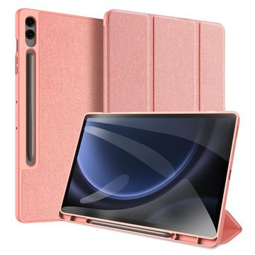 Bolsa tipo Folio Smart Tri-fold Dux Ducis Domo para Samsung Galaxy Tab S9 FE+ - Cor-de-Rosa