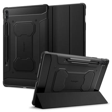 Bolsa Fólio Spigen Rugged Armor Pro para Samsung Galaxy Tab S9 FE+ - Preto