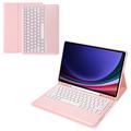 Bolsa com Teclado Bluetooth para Samsung Galaxy Tab S9+ (Embalagem aberta - Excelente) - Cor-de-Rosa