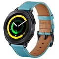 Bracelete de Pele para Samsung Galaxy Watch4/Watch4 Classic - Azul