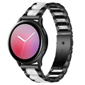 Bracelete em Aço Inoxidável para Samsung Galaxy Watch4/Watch4 Classic - Cinza Pérola / Preto