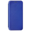 Bolsa Flip para Samsung Galaxy Xcover 5 - Fibra de Carbonoe - Azul