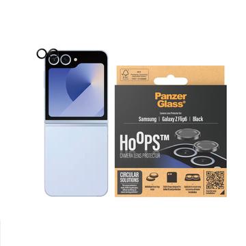 Protetor de lente de câmara PanzerGlass Hoops para Samsung Galaxy Z Flip6 - Preto