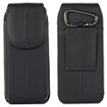 Bolsa de Pele Vertical Holster para Samsung Galaxy Z Fold3 5G - Preto