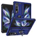 Capa Híbrida com Suporte de Metal para Samsung Galaxy Z Fold4 5G - Azul