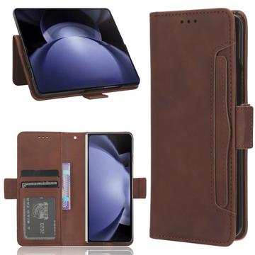 Bolsa tipo Carteira Cardholder para Samsung Galaxy Z Fold6 - Castanho