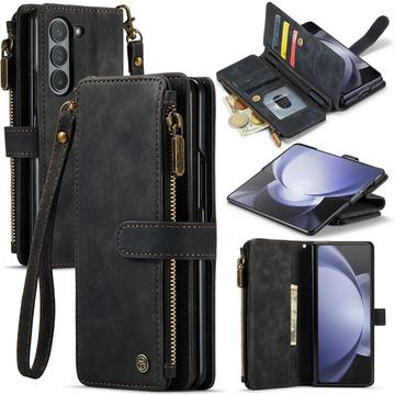 Bolsa Tipo Carteira Caseme C30 Multifuncional para Samsung Galaxy Z Fold6 - Preto