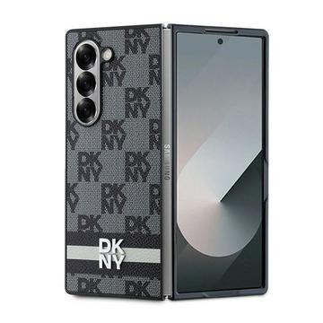 Capa para Samsung Galaxy Z Fold6 DKNY Padrão xadrez e listra - Preto