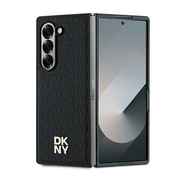 Capa para Samsung Galaxy Z Fold6 DKNY Repeat Pattern Stack Logo - Compatível com MagSafe - Preto