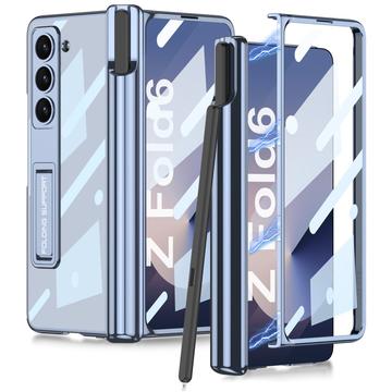 Capa híbrida magnética com ranhura para lápis Samsung Galaxy Z Fold6 GKK - Azul