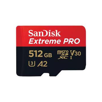 Cartão de memória microSDXC SanDisk Extreme Pro SDSQXCD-512G-GN6MA