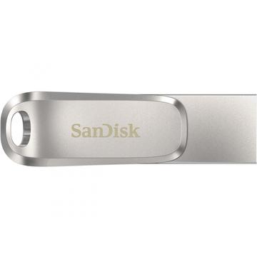 Unidade flash USB tipo C SanDisk Ultra Dual Drive Luxe SDDDC4-128G-G46