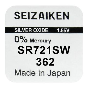 Bateria de óxido de prata Seizaiken 362 SR721SW - 1.55V