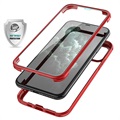 Capa Híbrida Shine&Protect 360 para iPhone 11 Pro - Vermelho / Transparente