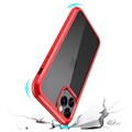 Capa Híbrida Shine&Protect 360 para iPhone 11 Pro - Vermelho / Transparente