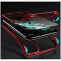 Capa Híbrida Shine&Protect 360 para iPhone 11 Pro - Vermelho / Transparente