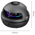 Máquina de Saltar à Corda com Coluna Bluetooth e Luz LED - Preto