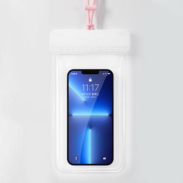 Capa impermeável para smartphone com mecanismo deslizante - 7.2" - Branco