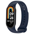 Bracelete em Silicone Suave para Xiaomi Smart Band 8 - Azul Escuro