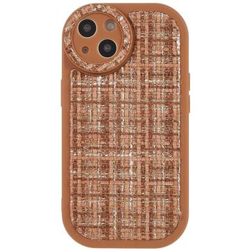 Capa de TPU de Canvas para iPhone 14 Plus - Castanho