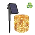 Sistema de Iluminação LED à Prova d'água IP67 Solares - 12m - Amarelo