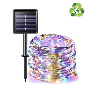 Sistema de Iluminação LED à Prova d\'água IP67 Solares - 32m - Colorido