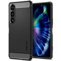 Capa de TPU Spigen Rugged Armor para Sony Xperia 1 VI - Preto