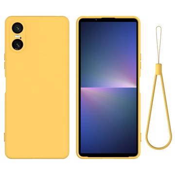 Capa de Silicone Líquido para Sony Xperia 10 VI - Amarelo