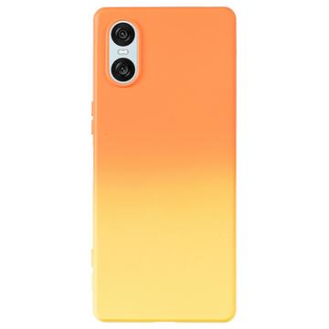 Capa em TPU Ombre para Sony Xperia 10 VI - Laranja / Amarelo