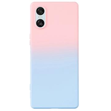 Capa em TPU Ombre para Sony Xperia 10 VI - Rosa / Azul