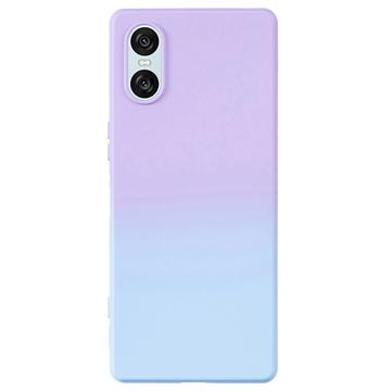 Capa em TPU Ombre para Sony Xperia 10 VI - Roxo / Azul