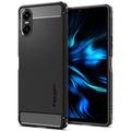 Capa de TPU Spigen Rugged Armor para Sony Xperia 10 VI - Preto