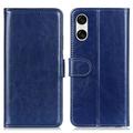 Capa tipo carteira com fecho magnético para Sony Xperia 10 VI - Azul escuro