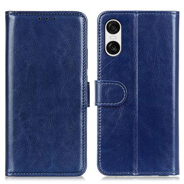 Capa tipo carteira com fecho magnético para Sony Xperia 10 VI - Azul escuro