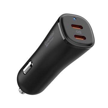 Carregador de automóvel Spigen EV502 ArcStation Essential - 50W, 2xUSB-C - Preto